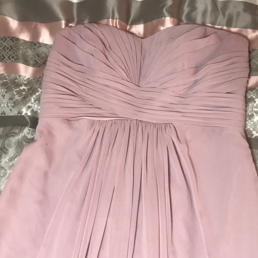 Strapless rose bridal/prom dress